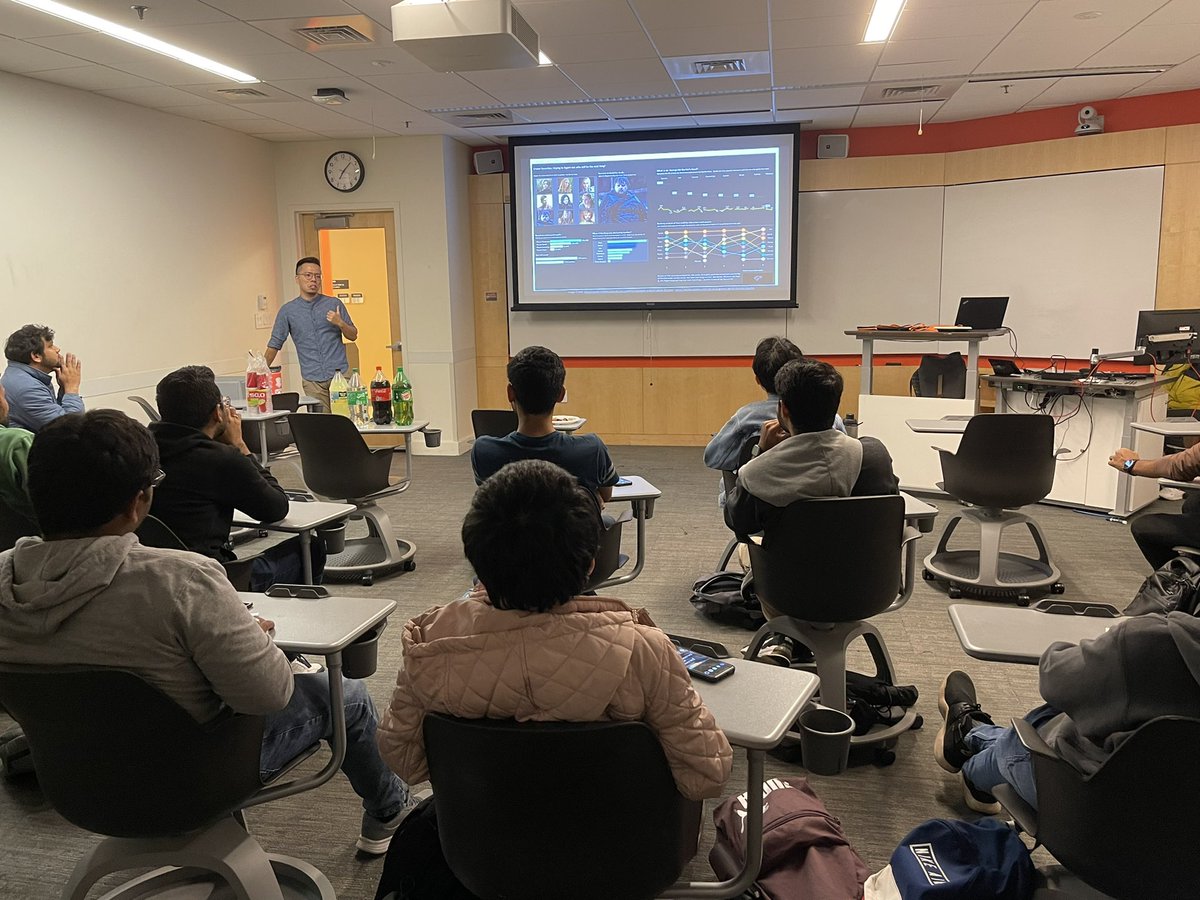 INFORMSNEU's tweet photo. Cheers to the first in-person session after in a very long time! 
Thanks to our presenter and audience who attended the event.
#northeastern #INFORMS2022 https://t.co/N80lRmo8Dp