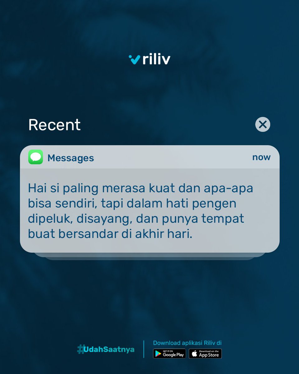 riliv_app's tweet image. Girlboss girlboss, noh innerchild lu pengen punya seseorang yang selalu bisa mendengarkan😔😔☝🏻