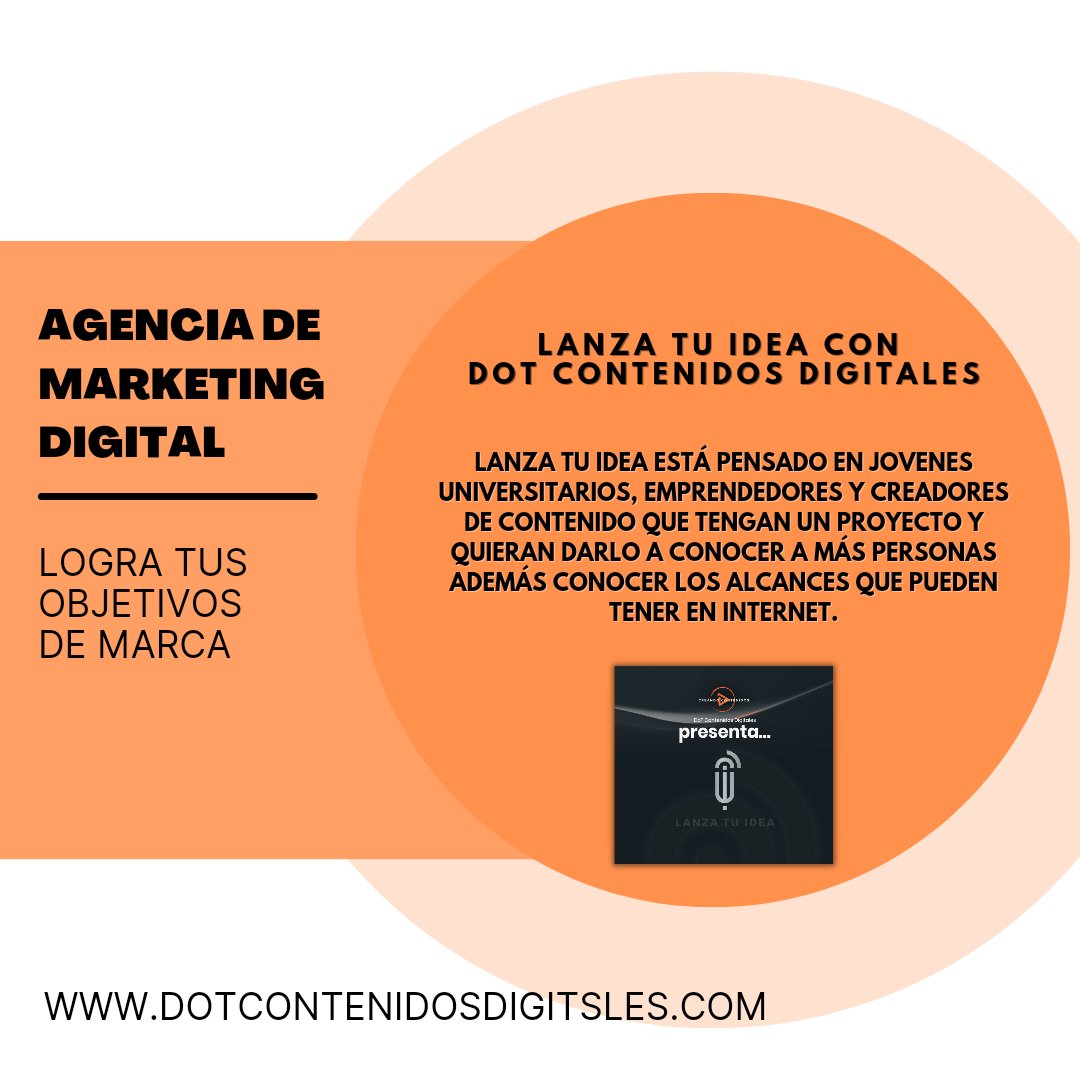 DigitalesDo's tweet photo. Lanza Tu Idea es un proyecto creado para jóvenes universitarios, emprendedores y creadores de contenido.
Con el objetivo de compartir su proyecto en nuestro programa y conocer los alcances 📈 que puede tener en internet 💻

#DoTContenidosDigitales #LanzaTuIdea #nuevosproyectos https://t.co/WZJQAypvBz