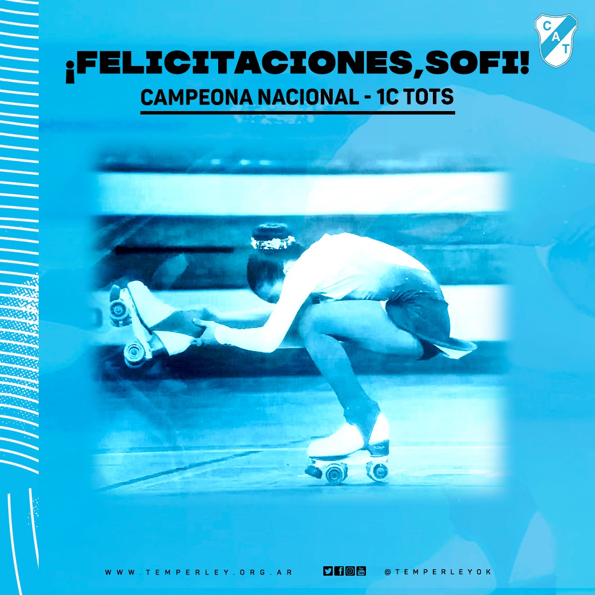 ¡SOFÍA VILLAGRA, CAMPEONA NACIONAL! ⭐🛼

La deportista de nuestra institución (de 9 años) se consagró en el Torneo Argentino de la categoría 1C - tots que se disputó en Rosario, con una puntuación de 21.11

¡Felicitaciones, Sofi! Orgullo de #LaFamiliaMásGrandeDelSur 🤩👏🏻💙