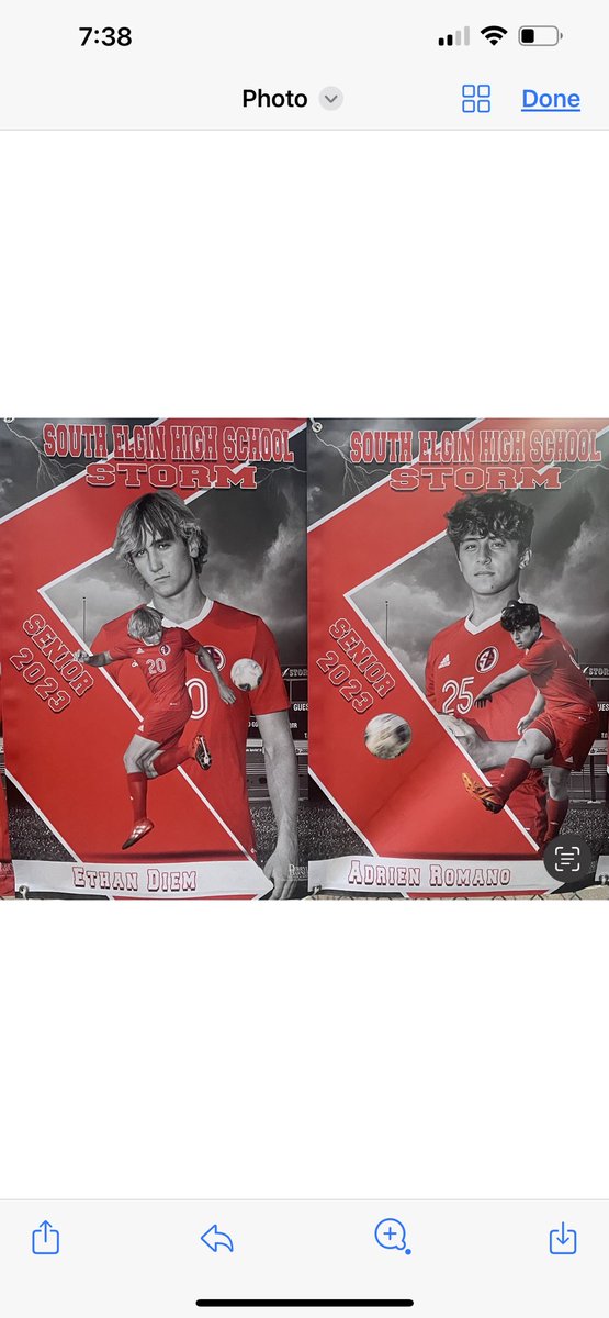 Thank you to our awesome boys soccer seniors⚡️ All of your hard work, dedication, and love for your sport has not gone unnoticed❤️💙 Storm will always be in your blood!