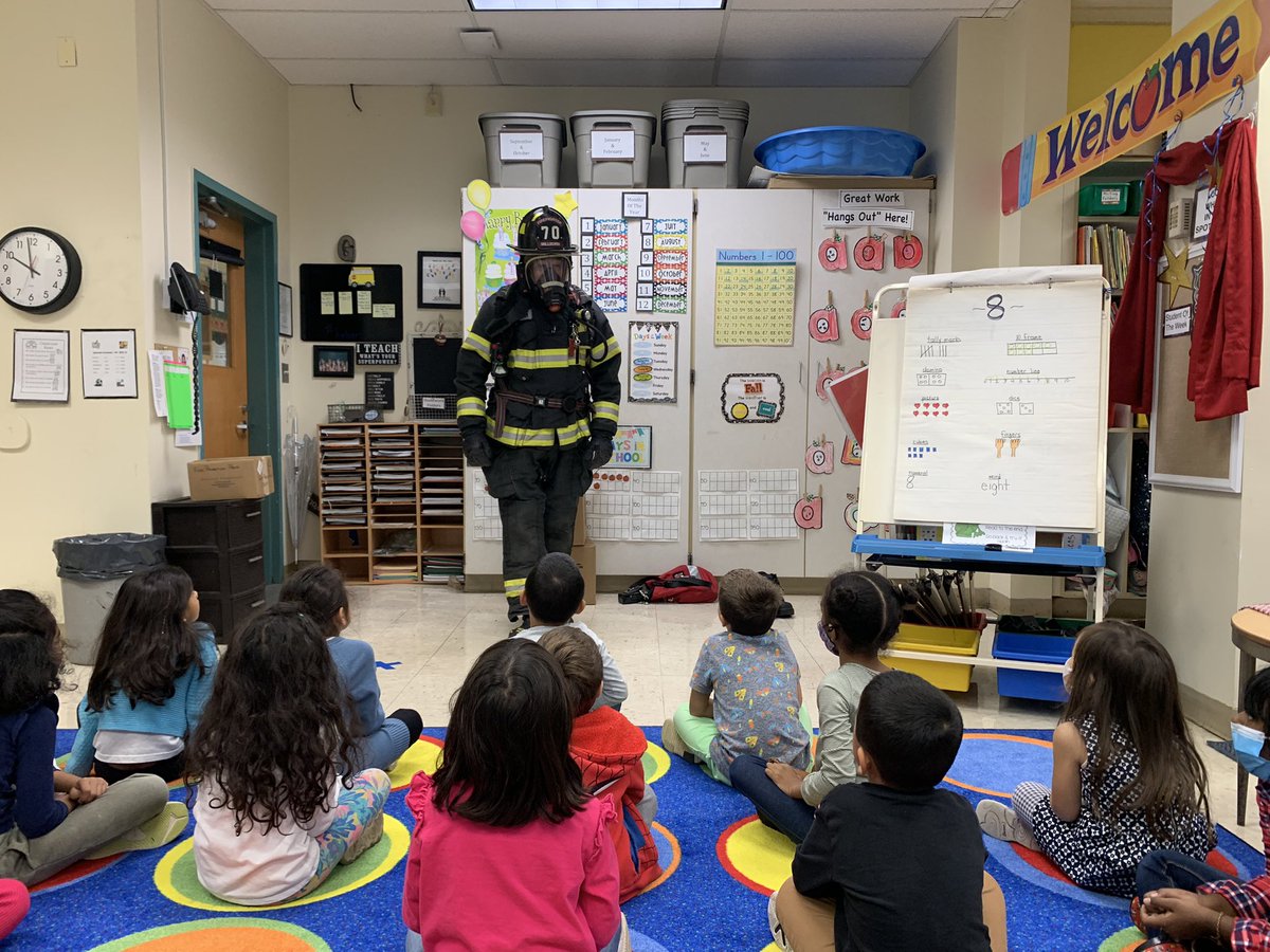 Thank you, Millburn Fire Department for coming to our kindergarten classes and teaching us about fire safety.  <a href="/WyomingElem/">Wyoming Elementary</a>
