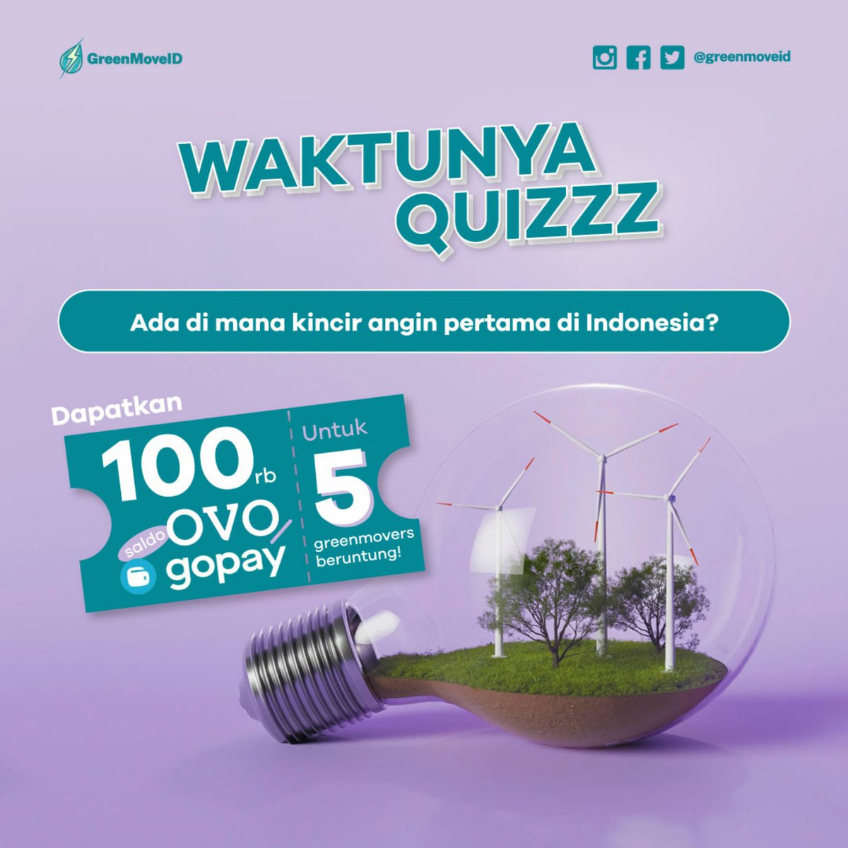 greenmoveid's tweet photo. #JumatBerkah

Yuk ikutan giveaway Greenmoveid kali ini, syaratnya:

1. Wajib follow akun twitter greenmoveid
2. RT 3 postingan terakhir
3. Mention 3 temen kamu buat ikutan juga
4. Jawab di replies
5. Good luck!

Periode kuis 14 - 20 Oktober 2022! 

#Giveaway #GiveawayAlert https://t.co/OhGZbSK8T9
