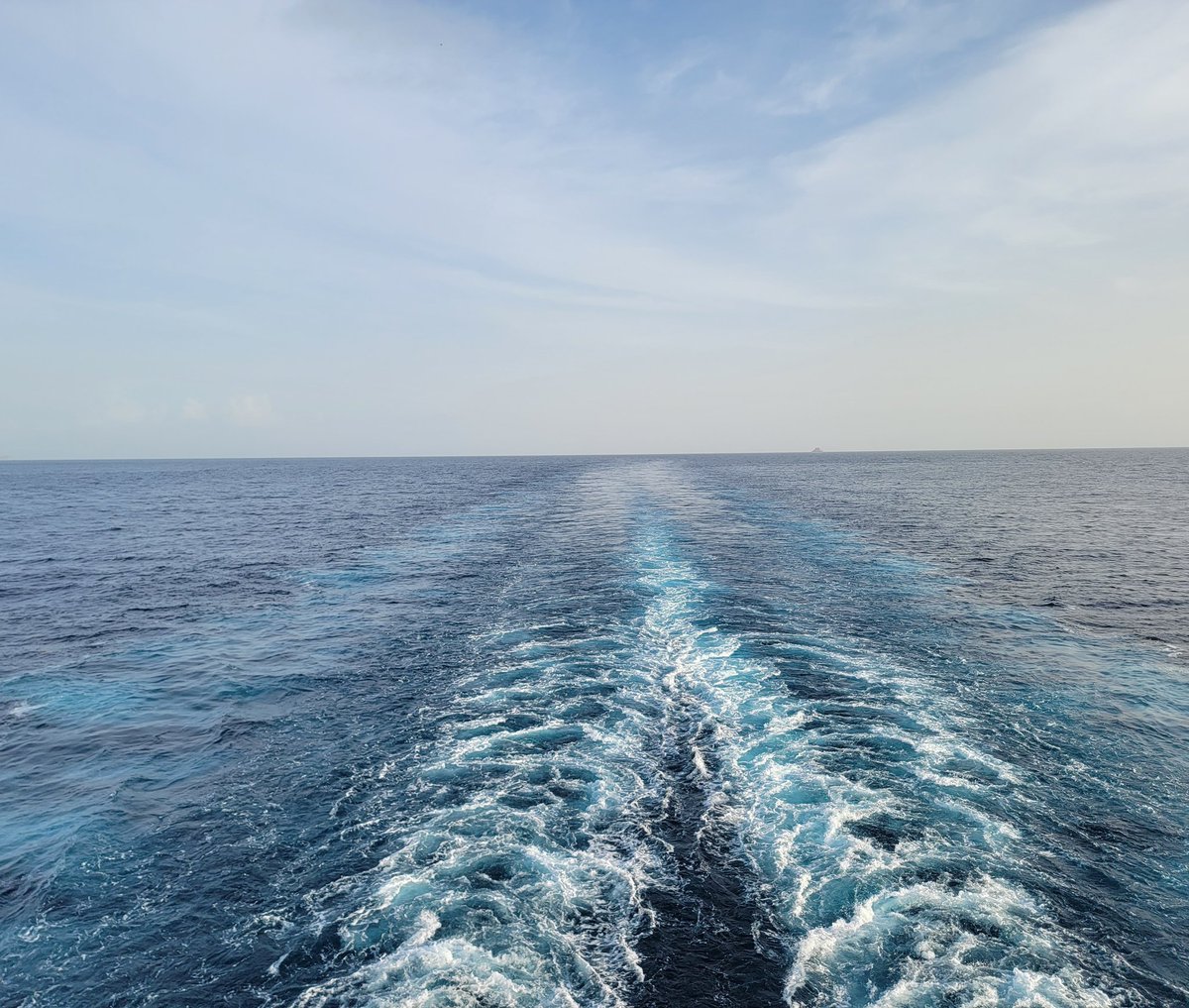 Here is the beautiful sailaway from St. Thomas from onboard the beautiful <a href="/CarnivalCruise/">Carnival Cruise Line</a> #CarnivalSpirit. We will now have 2 sea days and arrive back to <a href="/PortMiami/">PortMiami</a> on Sunday.