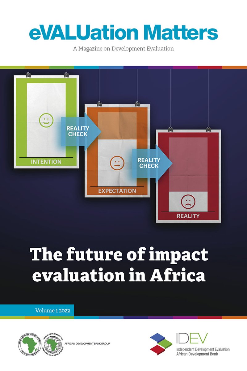 ClearFA_CESAG's tweet photo. @evaluationafdb just published an article submitted by #ClearFa in the latest edition of its magazine #eVALUationMatters
🖊️Tille: Implementing #development agendas in light of current challenges: Placing #ImpactEvaluation at the heart of decision-making https://t.co/XwFNJjWI1f https://t.co/8NEGGlZYpZ