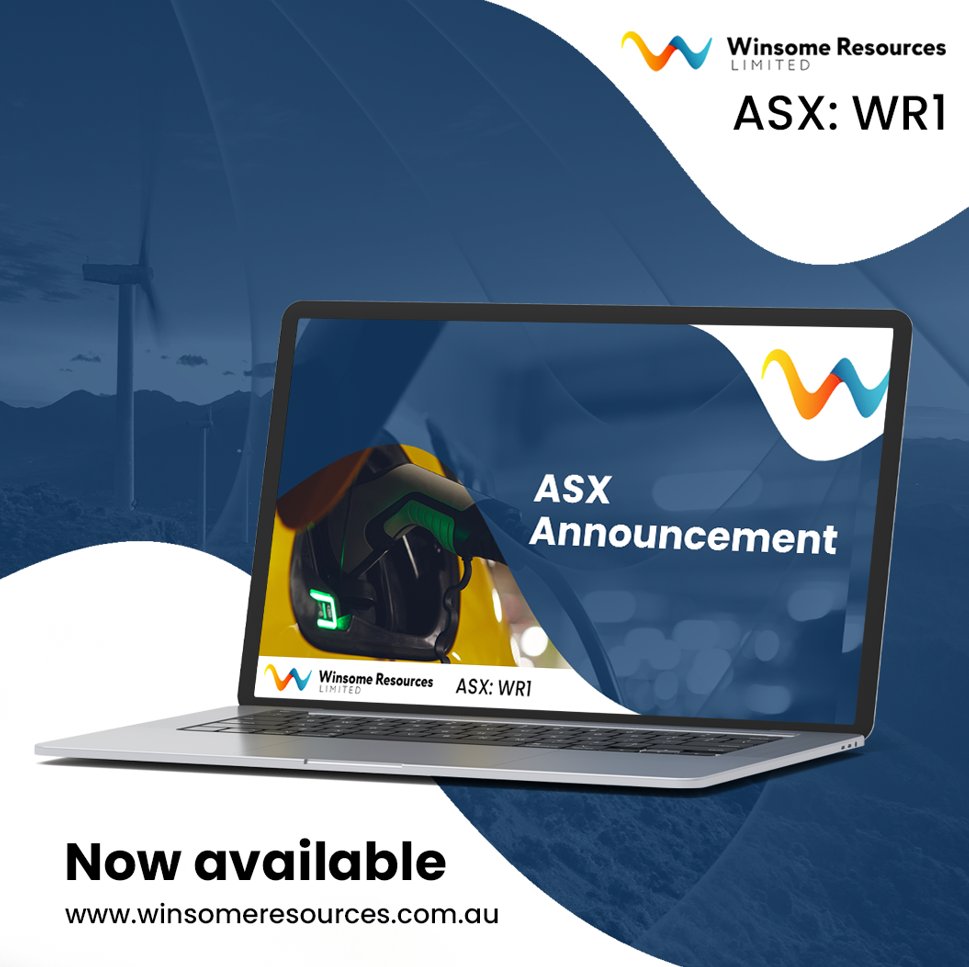 Winsome Resources Limited (ASX: WR1; “Winsome” or “the Company”) is pleased to provide an update on the latest drilling campaigns which have commenced at the Company’s Cancet and Adina Lithium projects in #quebec, #canada.
Read full announcement here - 

wcsecure.weblink.com.au/pdf/WR1/025823…
