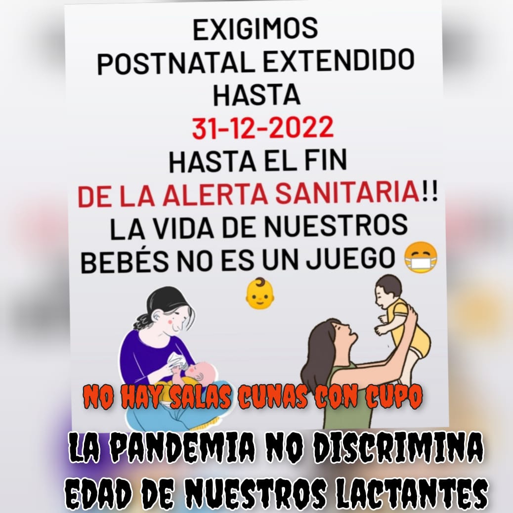 DianaXalekita's tweet photo. #PostnatalDeEmergencia madres quedan fuera de la #ExtensionPostnatalParental. Es necesario para todos,la pandemia no discrimina edad de los bebes, den la garantia en que sala cuna hay cupos! @gabrielboric  @voceriadegobierno @jeannette_jara @ximenaguilera @ProfMarcoAvila https://t.co/qdbB5c4k2q