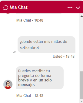 dmcccr24's tweet photo. @LifeMiles, no sé como escribir mi consulta de forma más breve... ayúdenme con la consulta, o como redactar la pregunta.  #Chatbotfail https://t.co/FvPbZf4uZw