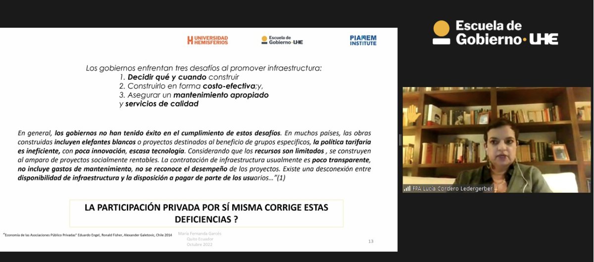escuelagob_UHE's tweet photo. "Cuando un Estado no tiene políticas públicas de desarrollo claras es difícil que las empresas privadas puedan corregir todas las deficiencias.
- Lucía Cordero" con @mfgarcesd en el Programa de #APP
#EcuadorEnDesarrollo
#AppEcuador🇪🇨
#SéProtagonistaDelCambio https://t.co/qhUIpkES6s
