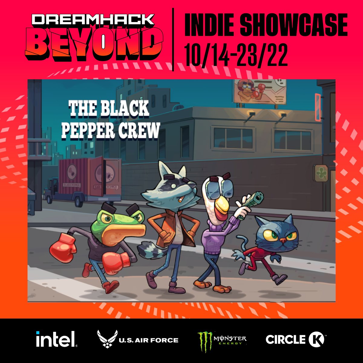 QuijiPixel's tweet photo. #TheBlackPepperCrew will be part of the @DreamHack Beyond Indie showcase with a live demo on steam!!! 

Try it out!!
https://t.co/uyRvPRZANf

#DHBIndies https://t.co/cV9uqO55JT