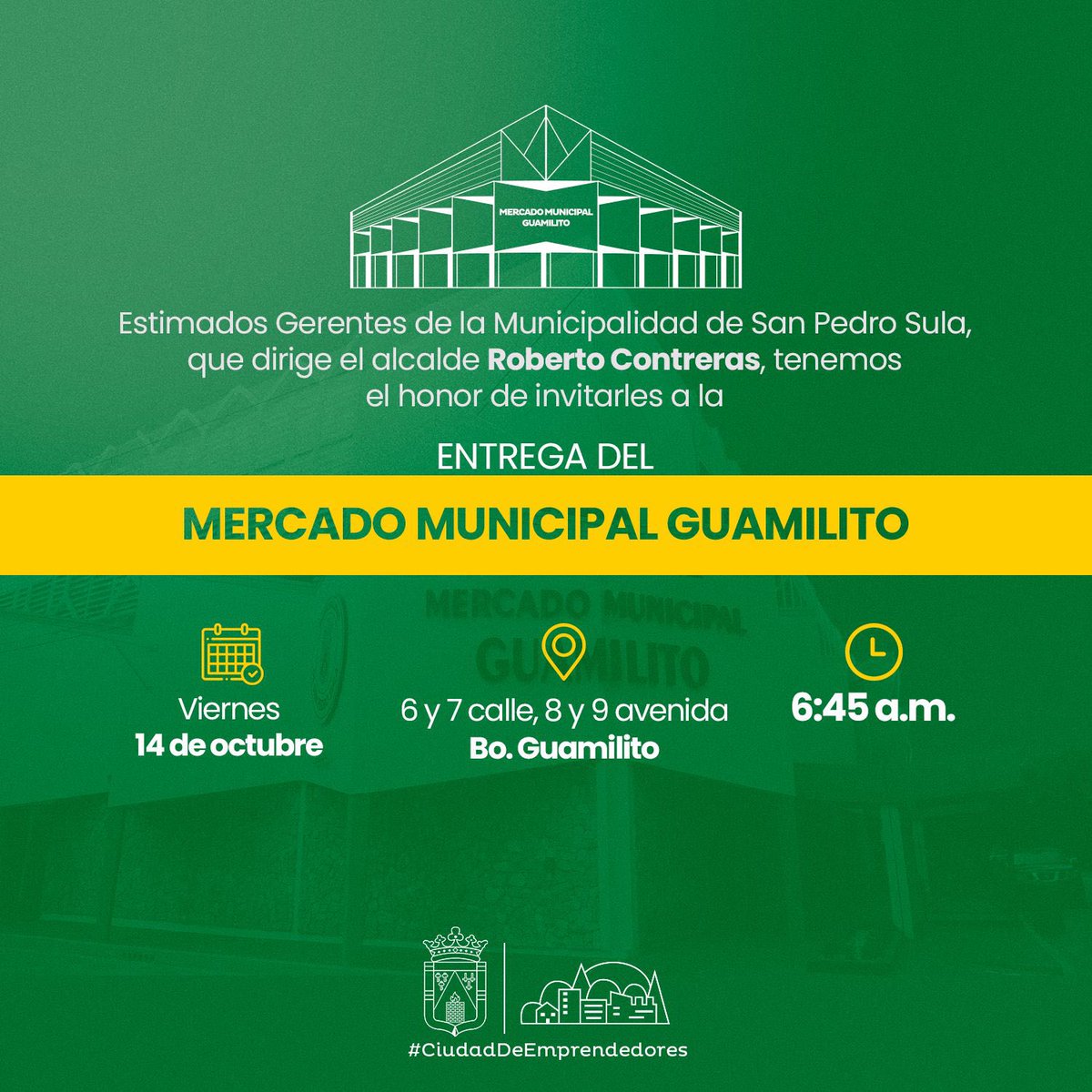 AgresivoSinPaja's tweet photo. Pregúntenle a @OficialRobertoC que se siente entregar una obra emblema de los Sampedranos gestionada y edificada por los cachurecos de que tanto habla🤫🤫🤫🙄🙄🙄 #MercadoGuamilito #OrgulloSamPedrano #NoDelPollo https://t.co/sNqiCepyVz