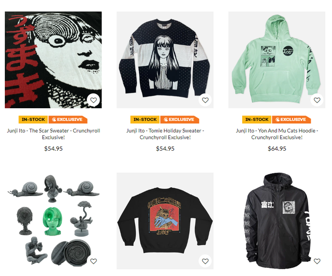 *sulks* im so bummed! I want some of the rad @Crunchyroll Junji Ito collection merch so baddd!   Have<a class="tags" target="_blank" title="On Twitter" href="/?out=eyJ0eXAiOiJKV1QiLCJhbGciOiJIUzUxMiJ9.eyJpYXQiOjE3MjA1MzQ4MjQsImlzcyI6InR3cG9ybnN0YXJzLmNvbSIsIm5iZiI6MTcyMDUzNDgyNCwiZXhwIjoxNzUyMDcwODI0LCJyZWRpcmVjdF91cmwiOiJodHRwczovL3R3aXR0ZXIuY29tL0NydW5jaHlyb2xsIn0.7oj8Iu6iT7HEDF5ODwNOkae0M9SieweSH3IrMbDk8-soV0j35Q574M59OLJ7uqEYFbAN4S2x9tcANF23b6id3w">@Crunchyroll</a>