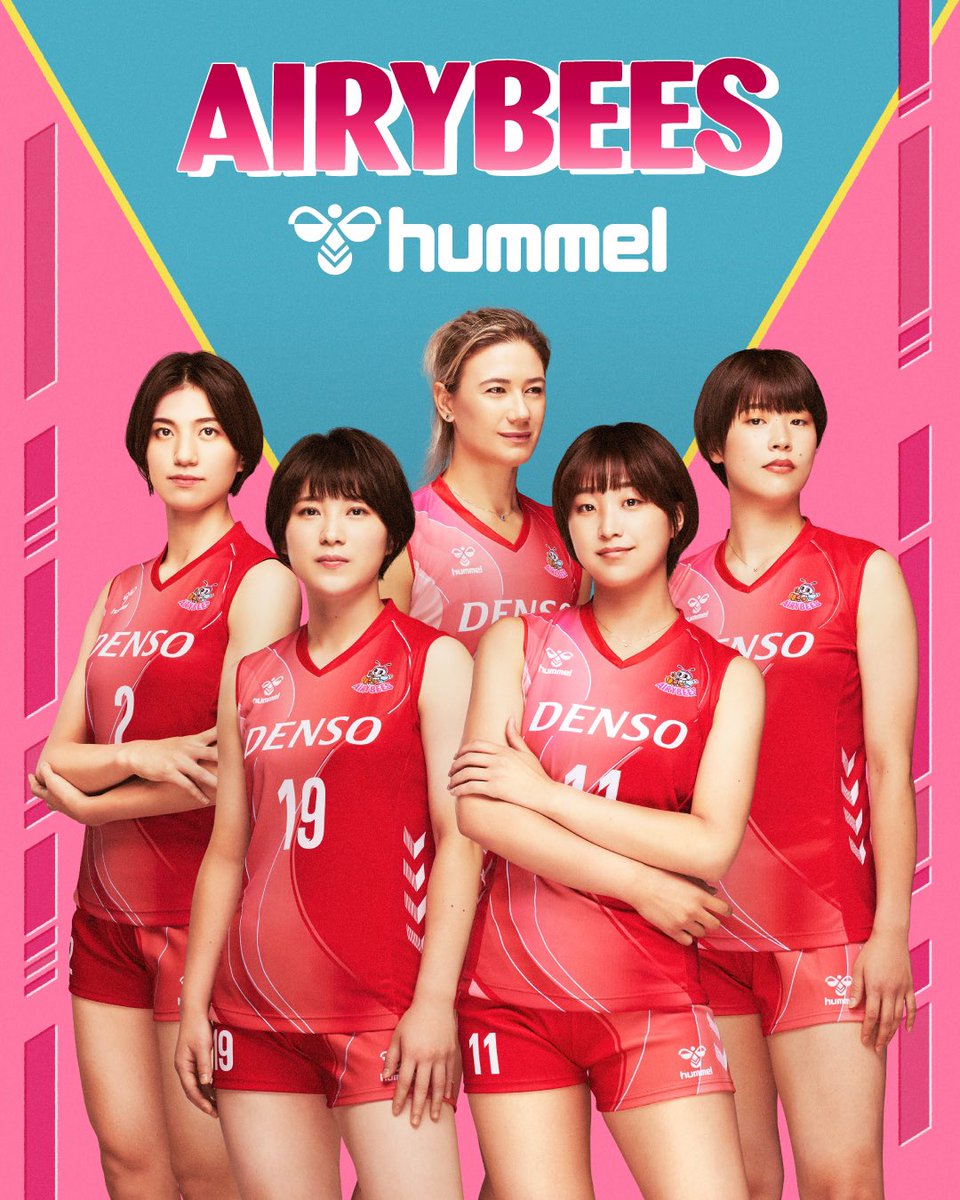 AIRYBEES_DENSO's tweet photo. 【2022-23 新ユニフォーム】

オフィシャルパートナー
#ヒュンメル の新ユニフォーム🐝
 
創部50周年の節目を機にVリーグ初優勝を勝ち取るべく
ファンの皆様、ホームタウンの皆様、スポンサーの皆様と共に戦います！

詳細▶︎ https://t.co/NNfRF0HLn5
#デンソーエアリービーズ #BEECHAMPION #Vリーグ https://t.co/EBMEuM21w7