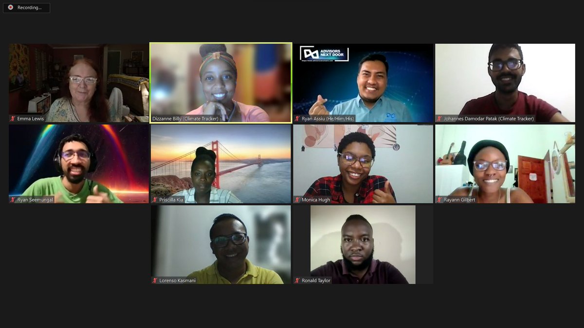 😊 It needs to be said. I'm impressed! Our fellows stayed on a 3-hour training session and were super engaged, asking great questions! 
🤩 Excited for the next 2 months of our #climatetrackercaribbean citizen climate journalism fellowship and the powerful stories they'll produce.