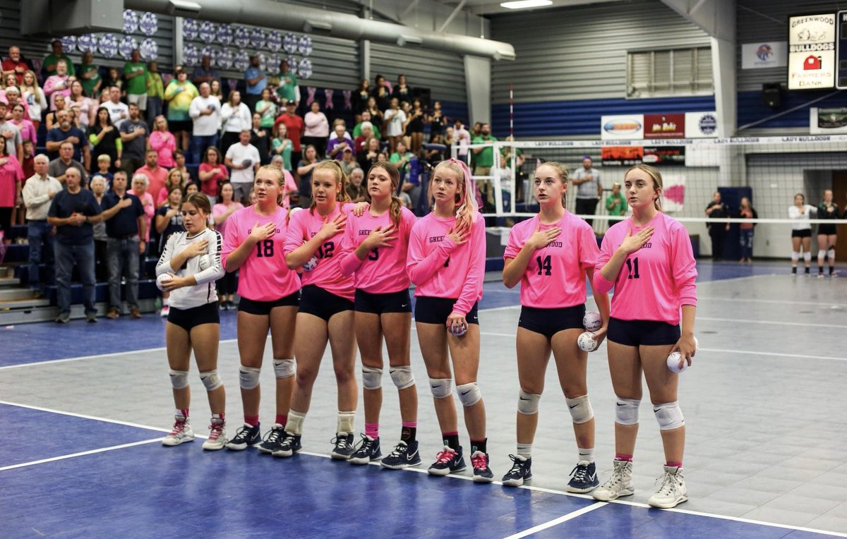 PeggyRoweps's tweet photo. Greenwood vs Van Buren JHS 🏐 Pink Out Night @GWoodDogPound @tim_radio @residentnewsnet @tonya_wagoner https://t.co/oOqs7HCqz3