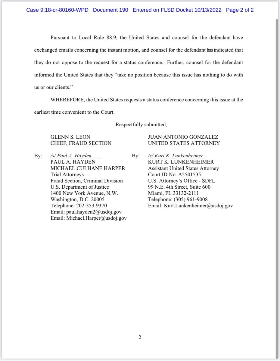Aquí está lo que les había vaticinado: veremos quien es el testigo y quien es la tercera persona que supuestamente habló por mi, seguramente dirán los fiscaluchos de la mentira que se comunicó conmigo a través de sueños o de la ouija…#FiscalesCorruptosDeMiami