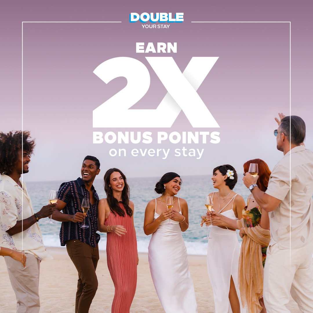 Start checking off your travel bucket list 2X as fast. ✅  Log in to your Hilton Honors account to register and get double the Points on every stay, now through December 31. hil.tn/1x6q6l