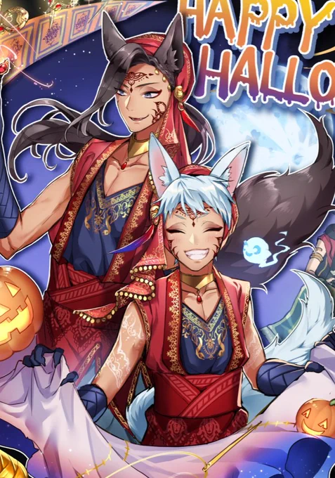 #ツイステファンアート 今年もこの季節がきましたね!ケモラビアは何度見ても可愛いな…※再掲です 