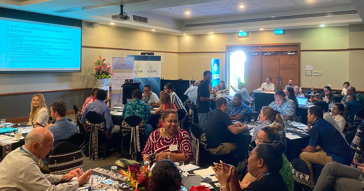 apnic's tweet photo. #PaCSON 2022 was a great opportunity to catch up with the #CERTs throughout the #pacific in person. Here's @adliwahid's pic from the @CERTNZ session. More details on PaCSON: https://t.co/CCPwHZGDul https://t.co/FzL4Id5IDc