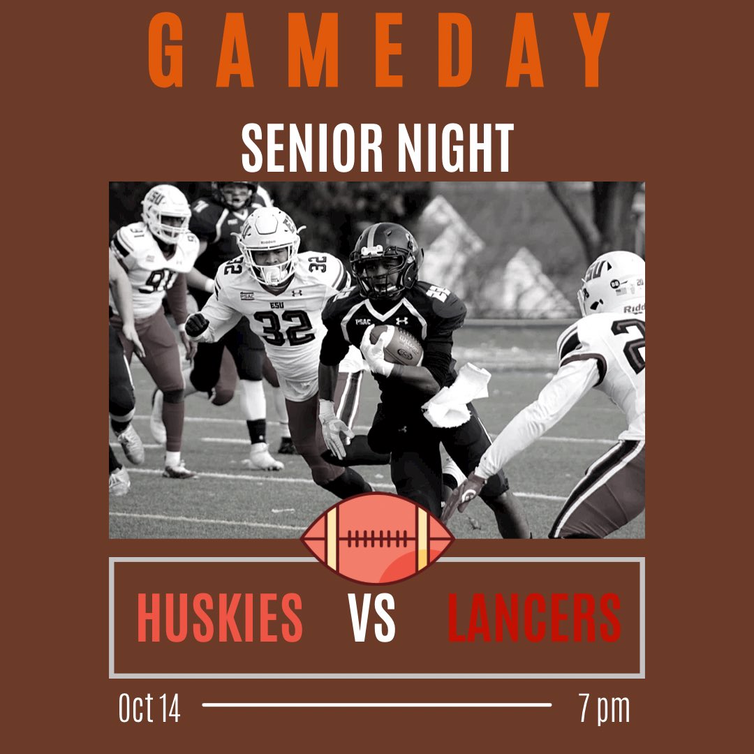 Come out and celebrate the Seniors and cheer on your Huskies as they take on Lakeshore. #PACKstrong
