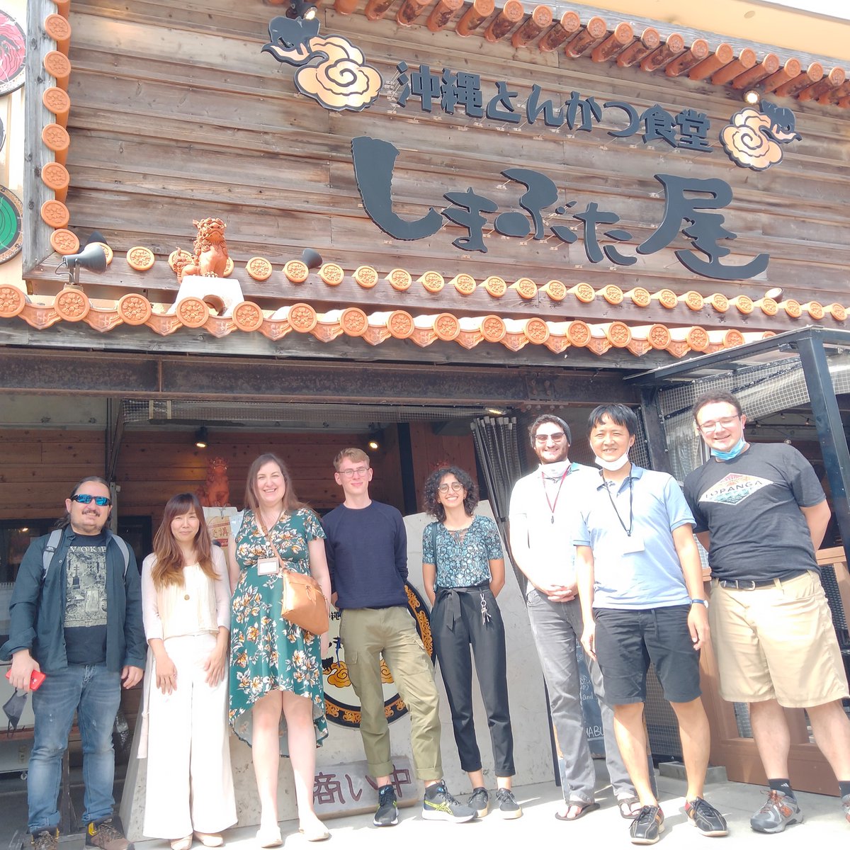 Our first Unit member photo! L to R: Postdoc <a href="/IsaacTrindadeS2/">Isaac Trindade-Santos</a>, Admin Makiko Ajimura, PI <a href="/laurensallan/">Lauren Sallan</a>, Interns Peter Reynolds, Diala Edde and Sam Fisher, Staff Sci Tai Kubo, and visitor <a href="/jakeberv/">Jake Berv</a>. (Not pictured: <a href="/ChloeLikesFish/">Chloe Nash, PhD</a> joining in 2023!). Welcome to <a href="/OISTedu/">Okinawa Institute of Science and Technology (OIST)</a> everyone!