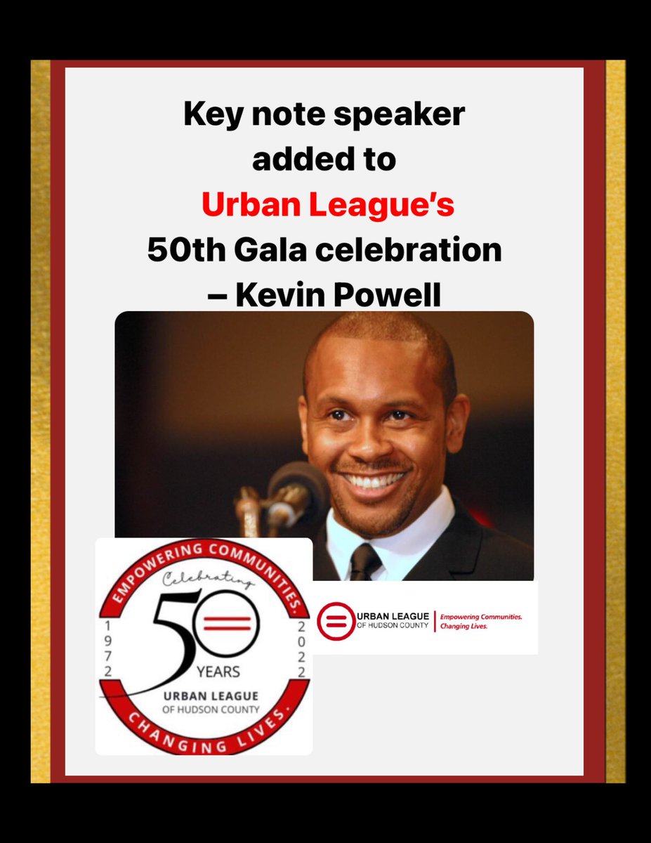 Keynote speaker added to Urban League’s 50th Gala celebration -  Kevin Powell.      Click link for more ulohc.org/2022/10/key-no…