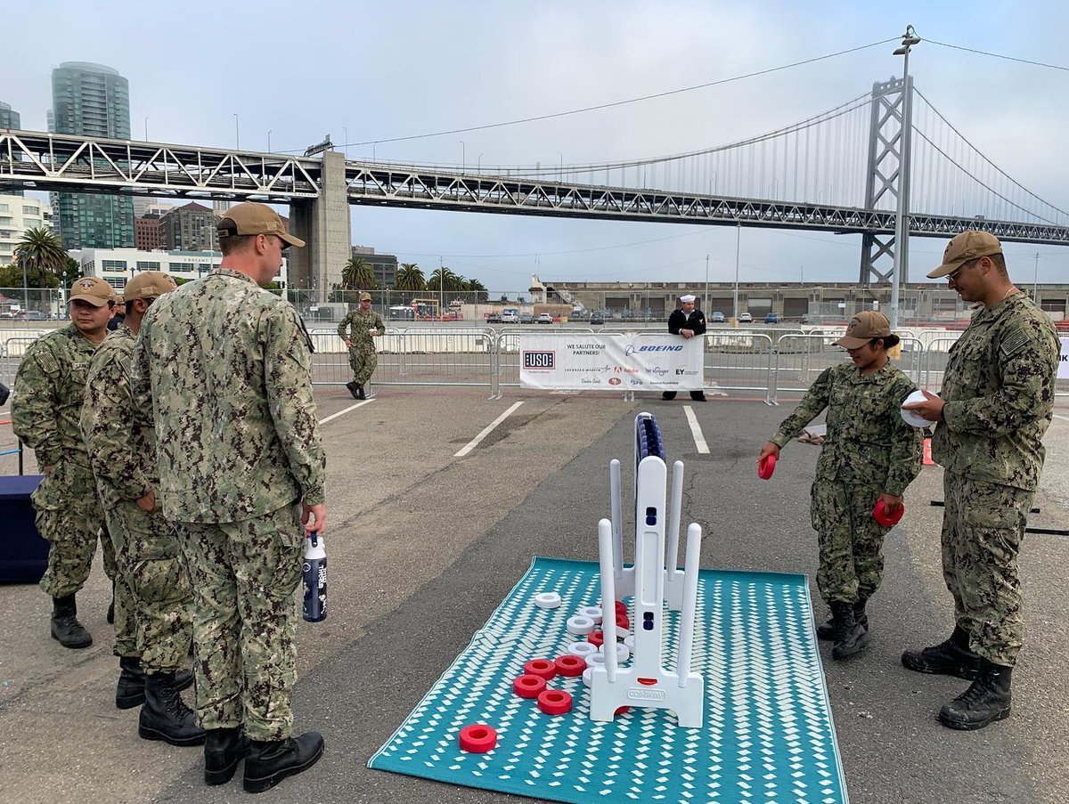 USONorCal's tweet photo. USO Nor Cal provided a ‘home away from home’ to over 1,800 service members at SF Fleet Week! Our pop-up centers at Pier 30/32 and Pier 35 served as military lounges for our service members. Learn more about our impact at SFFW at https://t.co/OQY6tT31HN #BeTheForce https://t.co/HJ1PurUU7h
