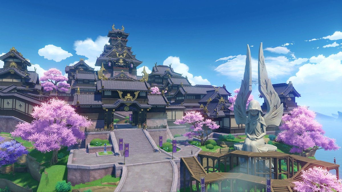 GenshinAnything's tweet photo. You get a free trip to Inazuma but you have to bring Chongyun and Xingqiu. Do you accept? https://t.co/im7cqXxfVU