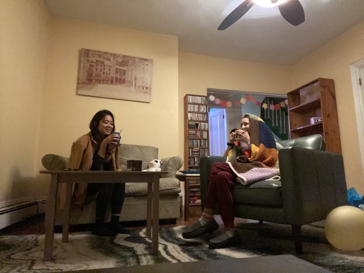 my roommate and I took a page out of @TFiveFifty  / reflections on Gloria Ladson-Billings’ work on hip hop/cultural dialogue/remix and remixed our inspirations on this rainy fall evening. stay cozy, all. #academicrigor