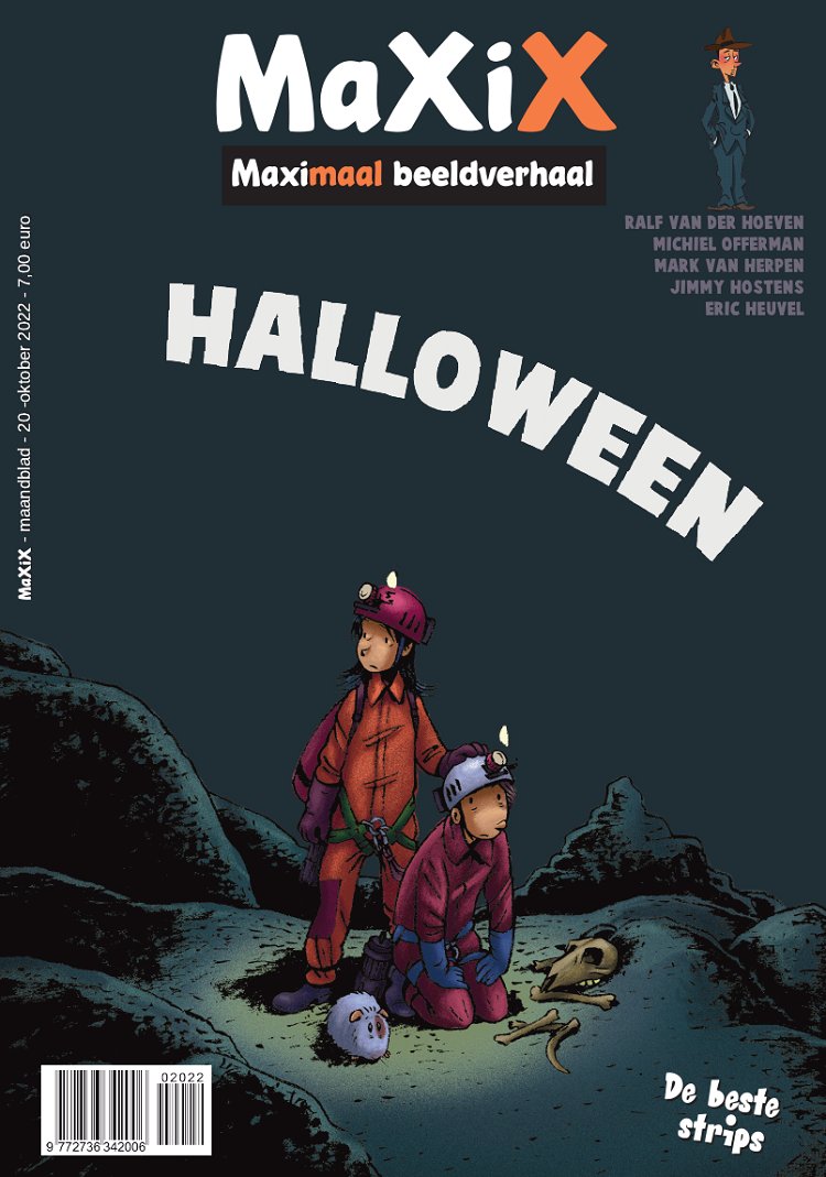 stripland_BENL's tweet photo. Het #Halloween-nummer van #MaXiX ligt nu in de rekken. Een nieuwe #LuthonHöge (#MichielOfferman + #WillemRitstier), vervolg van #Poh &amp; #Slim (#RalfVanDerHoeven, #GerApeldoorn, #WillemRitstier), ook 't vervolg van #Jules (#EmileBravo), #JeffRylander (#EricHeuvel), etc. https://t.co/rZ8WmVxDNO