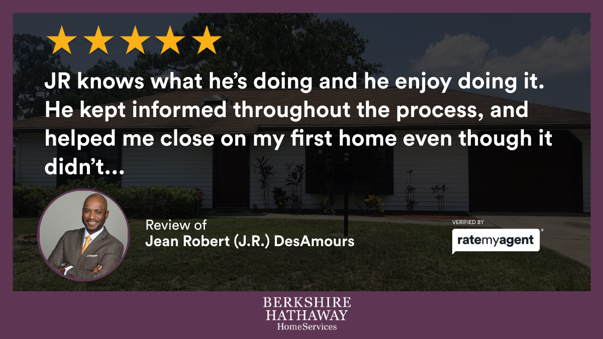 desamours_j's tweet photo. My latest RateMyAgent review in Lakewood Park
https://t.co/mI5fdjJhz3

...
#ratemyagent #realestate #Berkshire_Hathaway_HomeServices_Florida_Realty https://t.co/EKBilghwMh