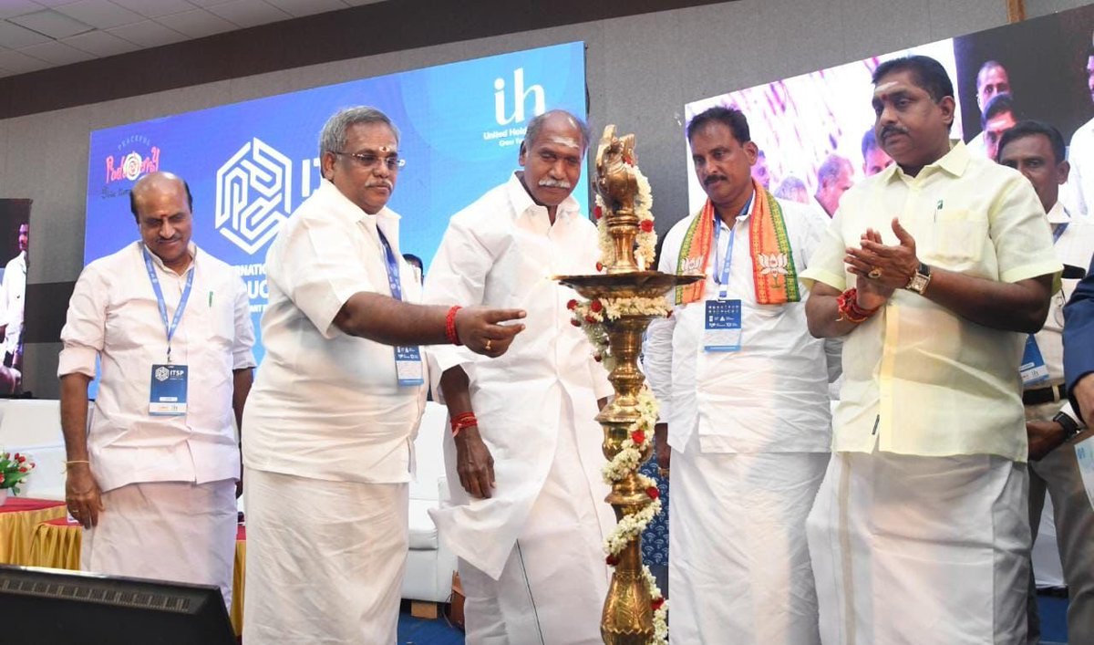 ANI's tweet photo. Puducherry CM N Rangasamy inaugurated the 2-day International Tourism Summit Puducherry-2022 y'day at Kamarajar Manimandapam auditorium. 13 countries are participating

CM said, "Puducherry &amp; Karaikal have important temples.There's a lot of scope for developing spiritual tourism" https://t.co/qASQZzjCqq