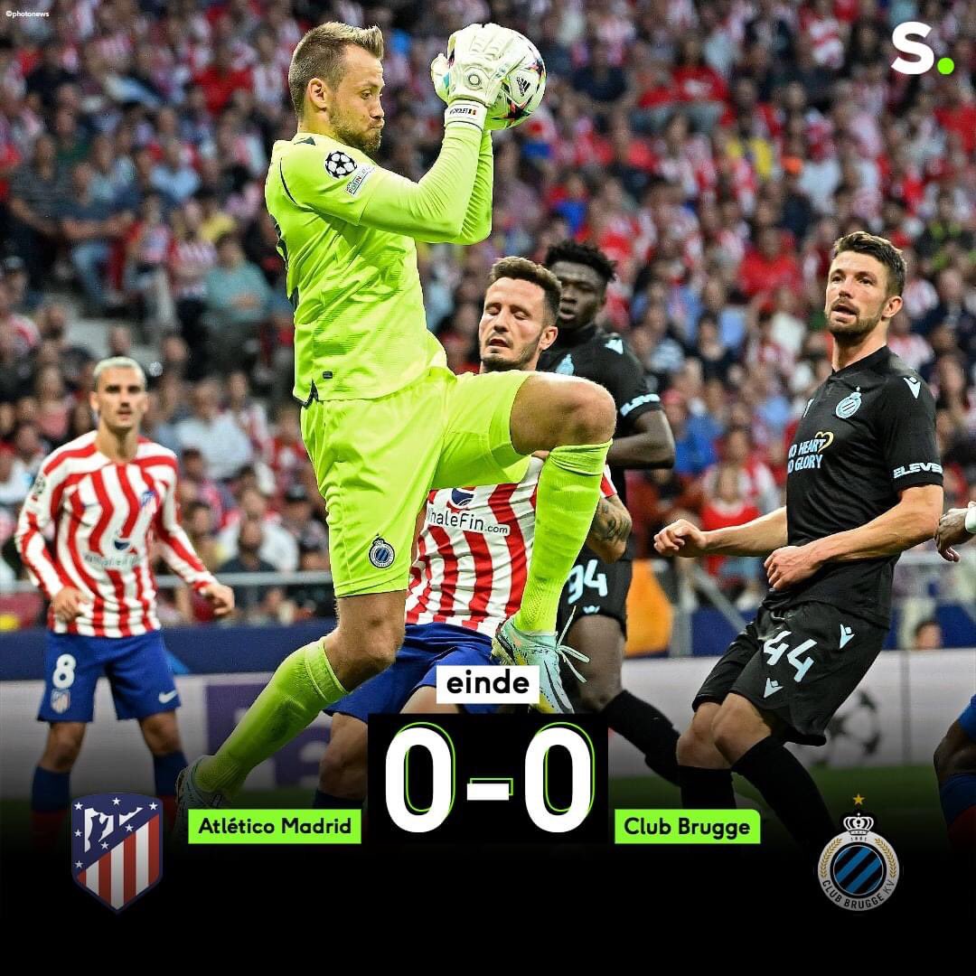 GLoockx's tweet photo. #AtlClu  #simonmignolet #ClubBrugge #nosweatnoglory Wat een keeper ! https://t.co/sdA6N8BLn2