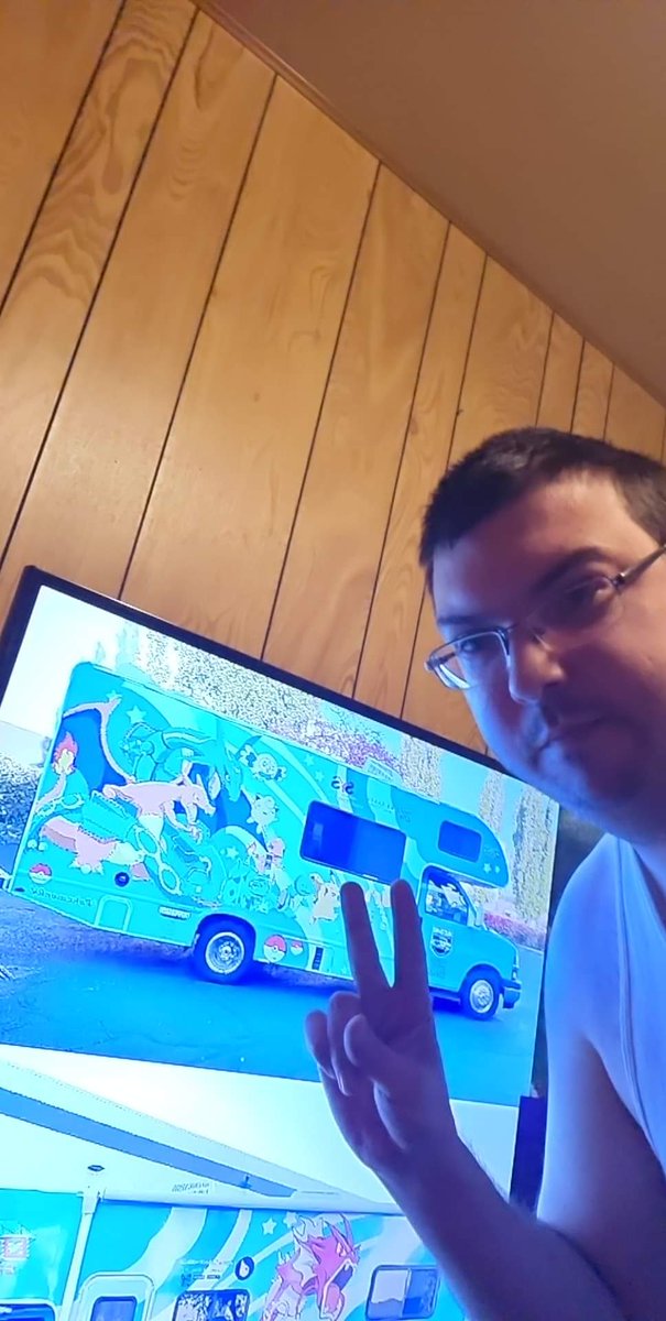 riddler10788's tweet photo. @rbkmustang me with the #pokemonrv https://t.co/5DUhbeCeiC