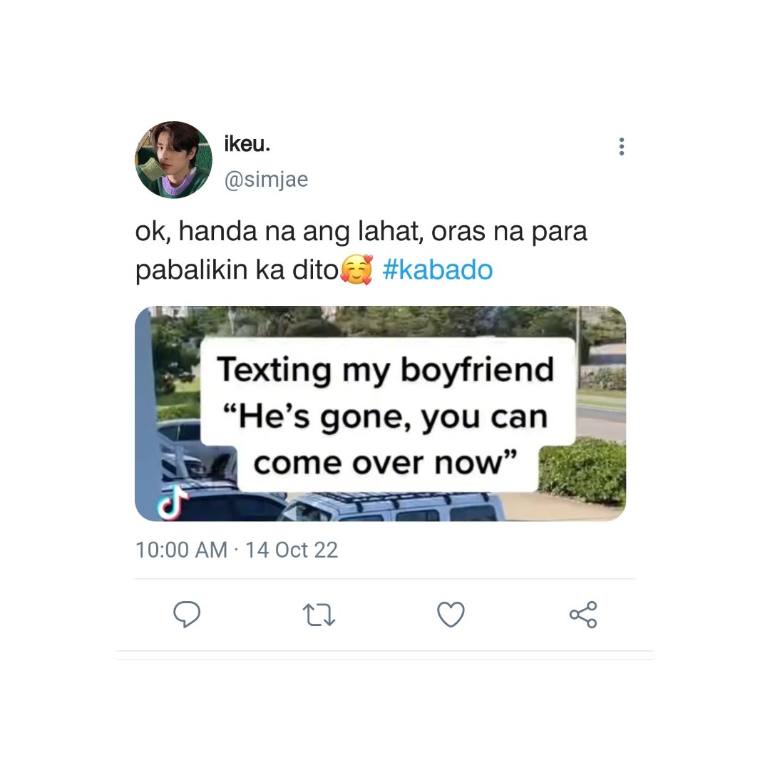 yaxiwrites's tweet photo. a heejake few tweets au wherein ikeu decided to text his boyfriend, ese "he's gone, you can come over now" to surprise him on his birthday. https://t.co/hgp9nAS7yK