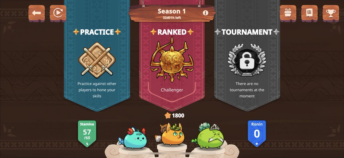 Little late to the party, but glad I made it! First time here and can't wait to matchup against all the pros. Take it easy on me 😅
#AxieInfinity #AxieOrigins <a href="/AxieInfinity/">Axie Infinity</a>