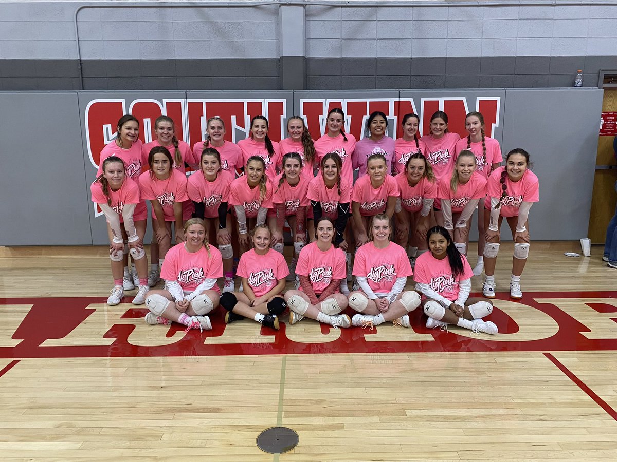 Not the result we wanted on the court tonight but a great night in the gym with over $2000 raised for Dig Pink Night. Warriors fall to Turkey Valley 24-26, 10-25, 10-25. Will get another home match on Monday hosting Postville in the playoffs. Thanks to all for the support.