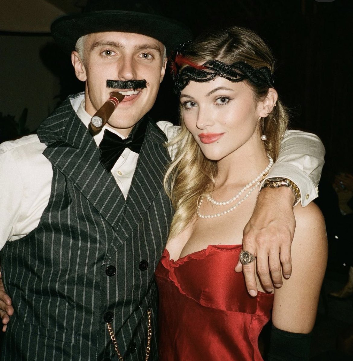 skeetthinker's tweet photo. @kayeffb no this is a roaring 20s costume for a birthday party, that’s not johnny and amber lol https://t.co/IA1St4bDvj