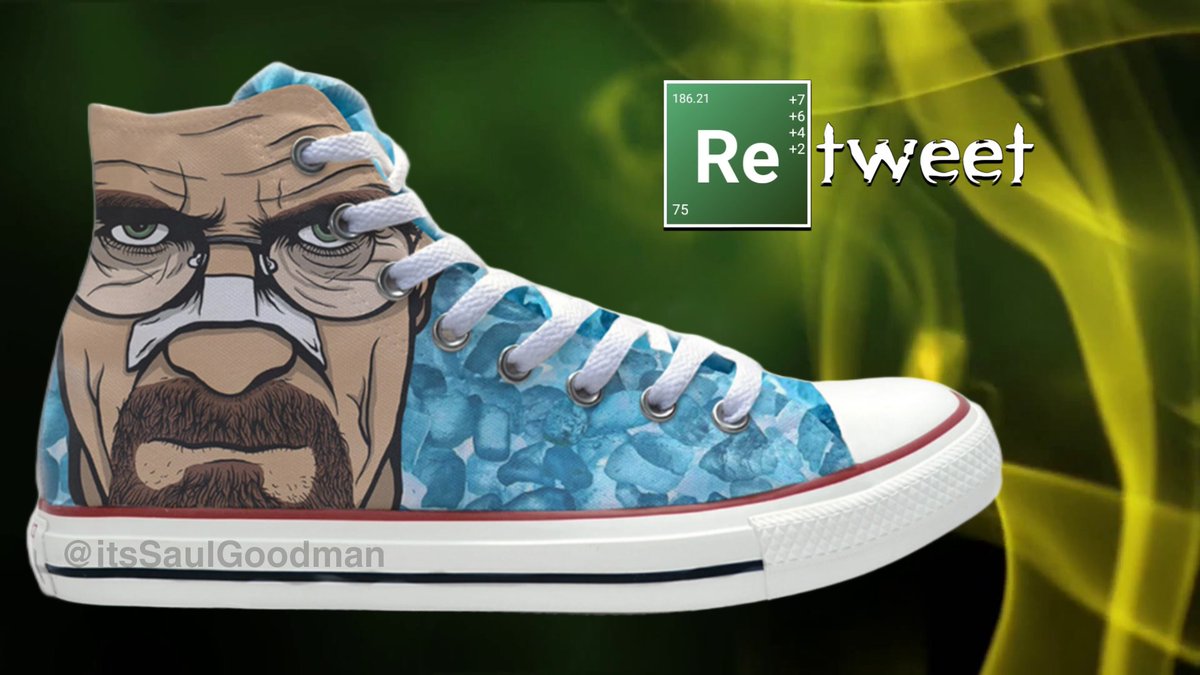 itsSaulGoodman's tweet image. Win Walter White (Heisenberg) shoes! Retweet and follow for your chance. Picking a winner Oct 17.