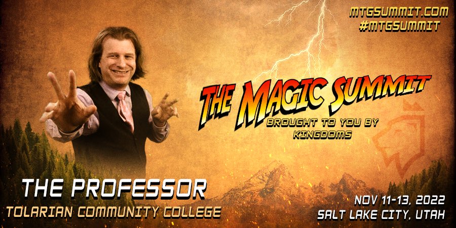 kingdoms_tv's tweet photo. Magic Summit Highlight #44 : @TolarianCollege 

The Professor is the largest #mtg creator as he cares for the player and their wallet. We are excited to welcome him to the #mtgsummit !

Like, RT, &amp; follow @TolarianCollege &amp; @kingdoms_tv for a chance at these merfolk foils &amp; pack! https://t.co/IozypOcE9R
