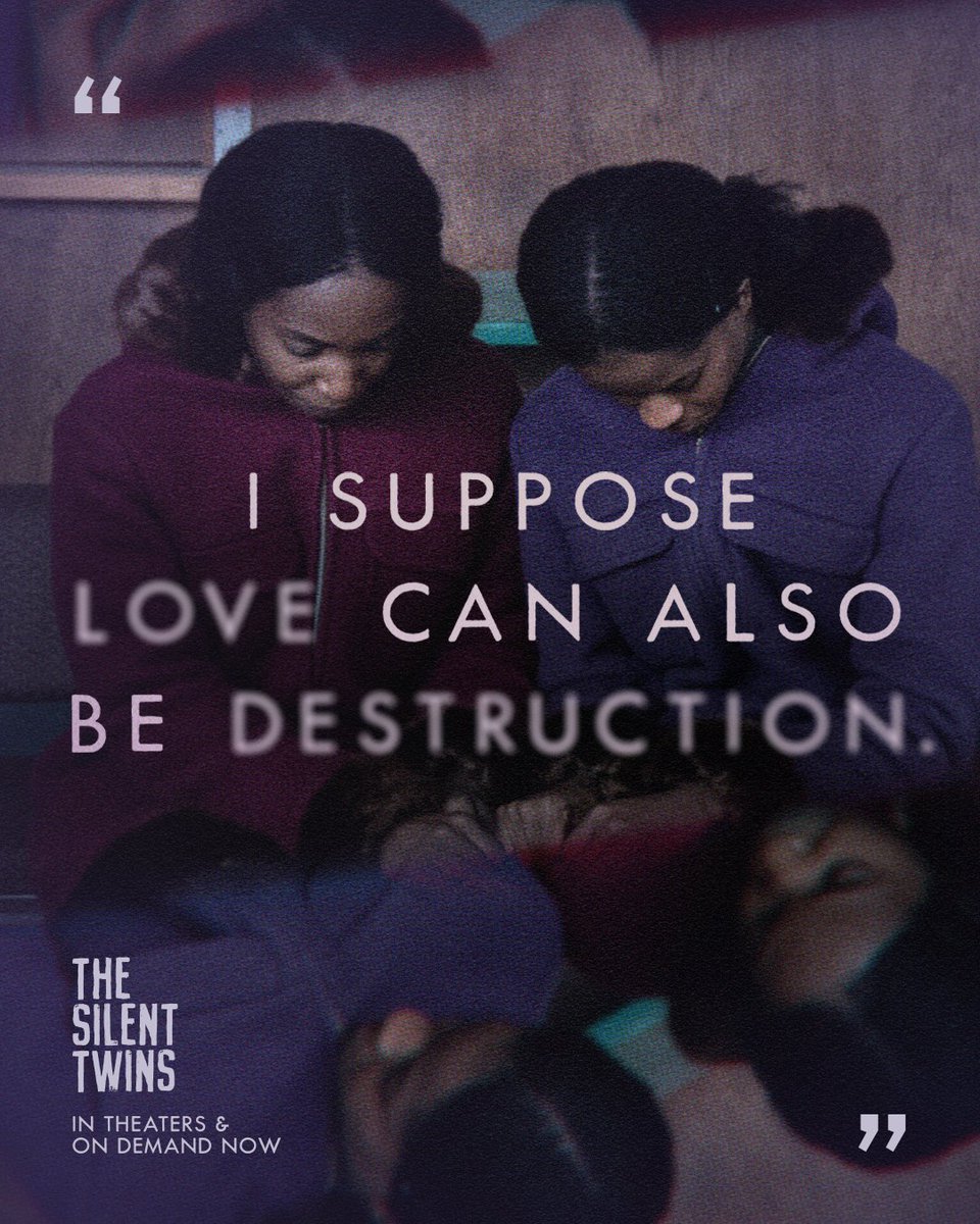 A beautiful portrait of love and loss. #TheSilentTwins is now available to watch on demand.

🎥: watchthesilenttwins.com