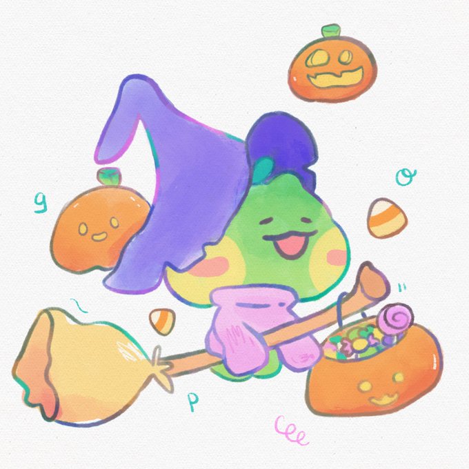 「箒で飛ぶ ハロウィン」のTwitter画像/イラスト(新着)｜2ページ目