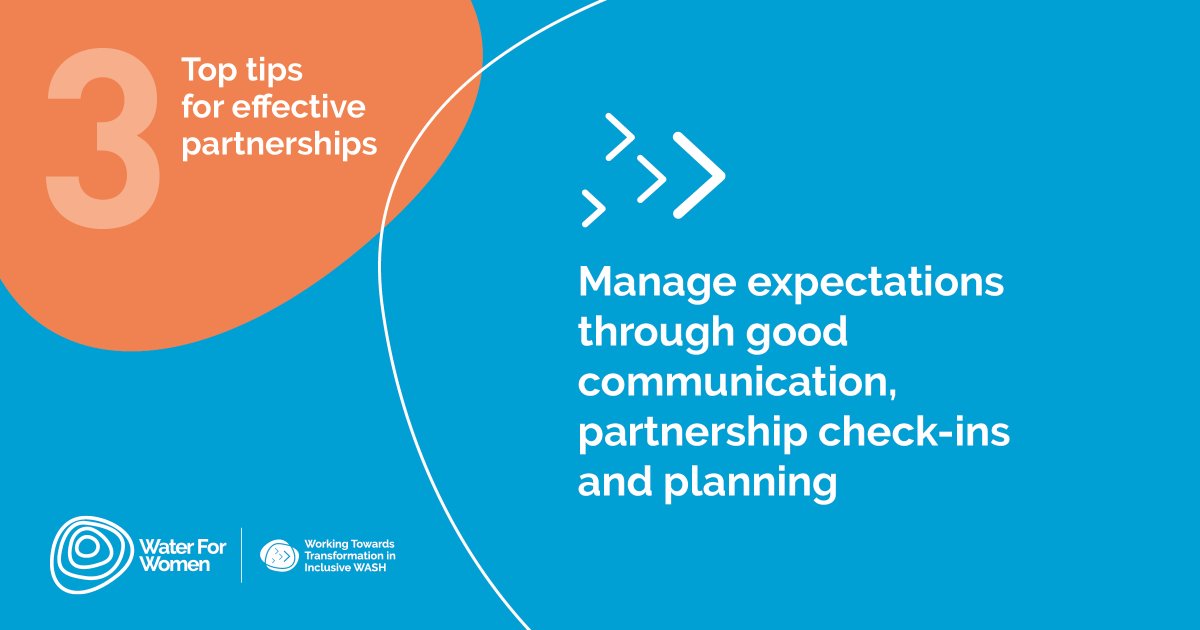 As in all relationships, managing expectations is a key determinant of harmony and success. All organisations perform better with good communication and organisational planning.

Access the top tips for effective partnerships and much more: wfw.fund/RHOGuidance