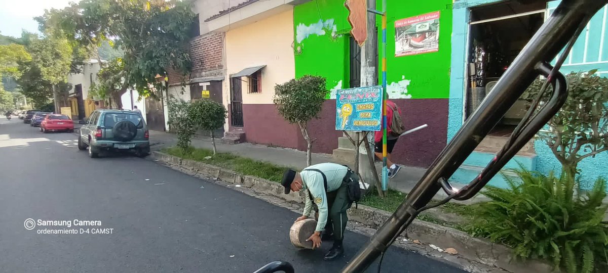 CAMdeSantaTecla's tweet photo. Hemos retirado una gran cantidad de obstáculos en la vía pública de distintos puntos del D4.

Queremos pedir a los residentes a que eviten esta práctica que afecta a la convivencia ciudadana.

Puedes realizar tus denuncias al 7919-7119. https://t.co/Mk5TsHXFXx