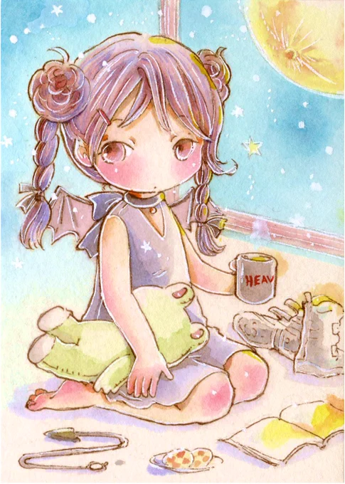 おはようございます。この前まで暑くてひーひー言っていたのに寒い。。。です。ほんと気をつけて過ごさないとですね悪魔ちゃんもホットドリンク(しっぽは取れるそうです) 