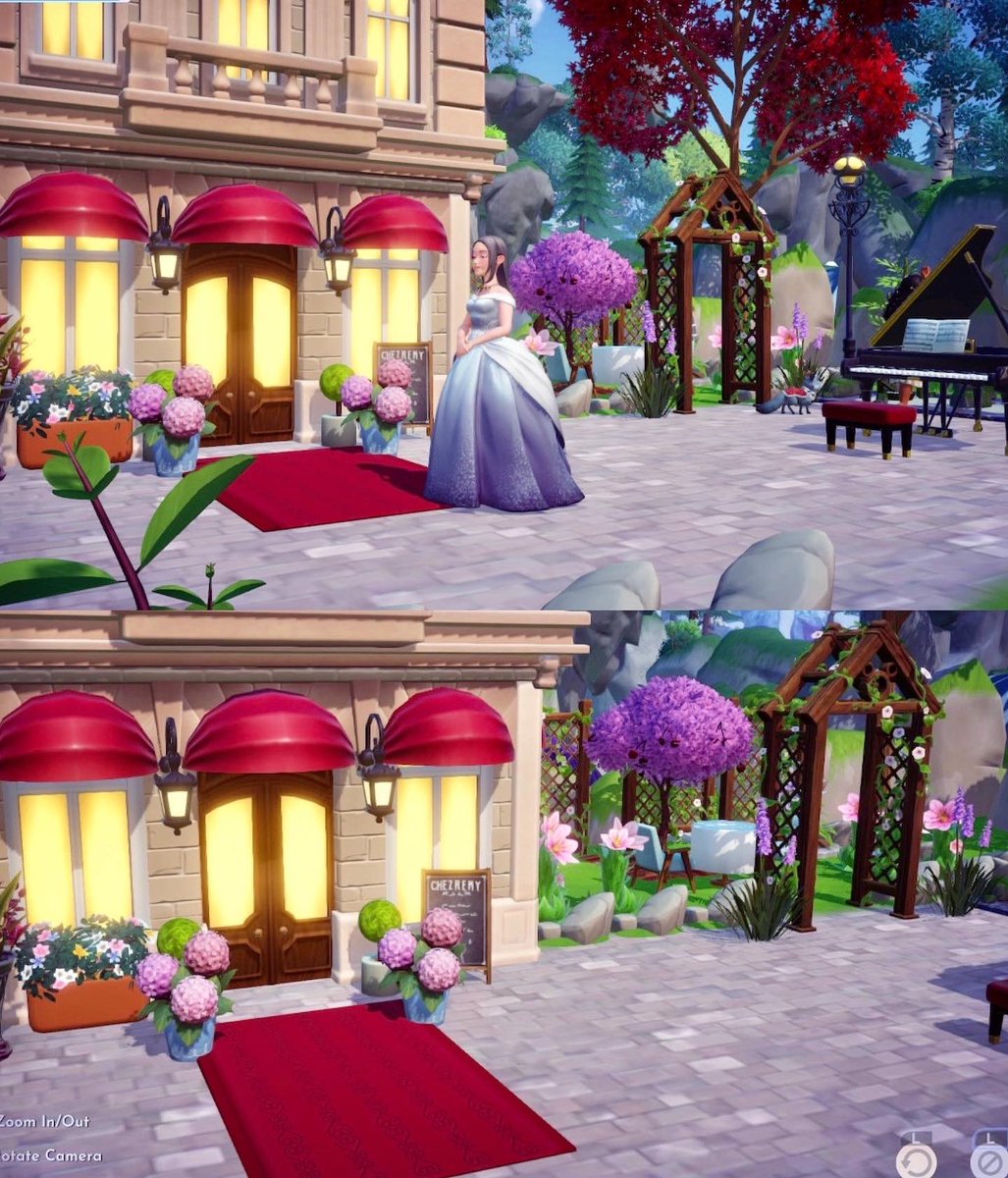 moni_acnh's tweet photo. Rolling out the red carpet for Remy’s Fully Upgraded Restaurant Launch! Live outdoor entertainment with VIP secret garden 🪴 🌸🌺🌷 #chezremy #chefremy #ratatouille
#disneydreamlightvalley #dreamlightvalley #dreamlightvalleycommunity #DDLVCommunity @DisneyDLV https://t.co/sZc3d2Wb1x
