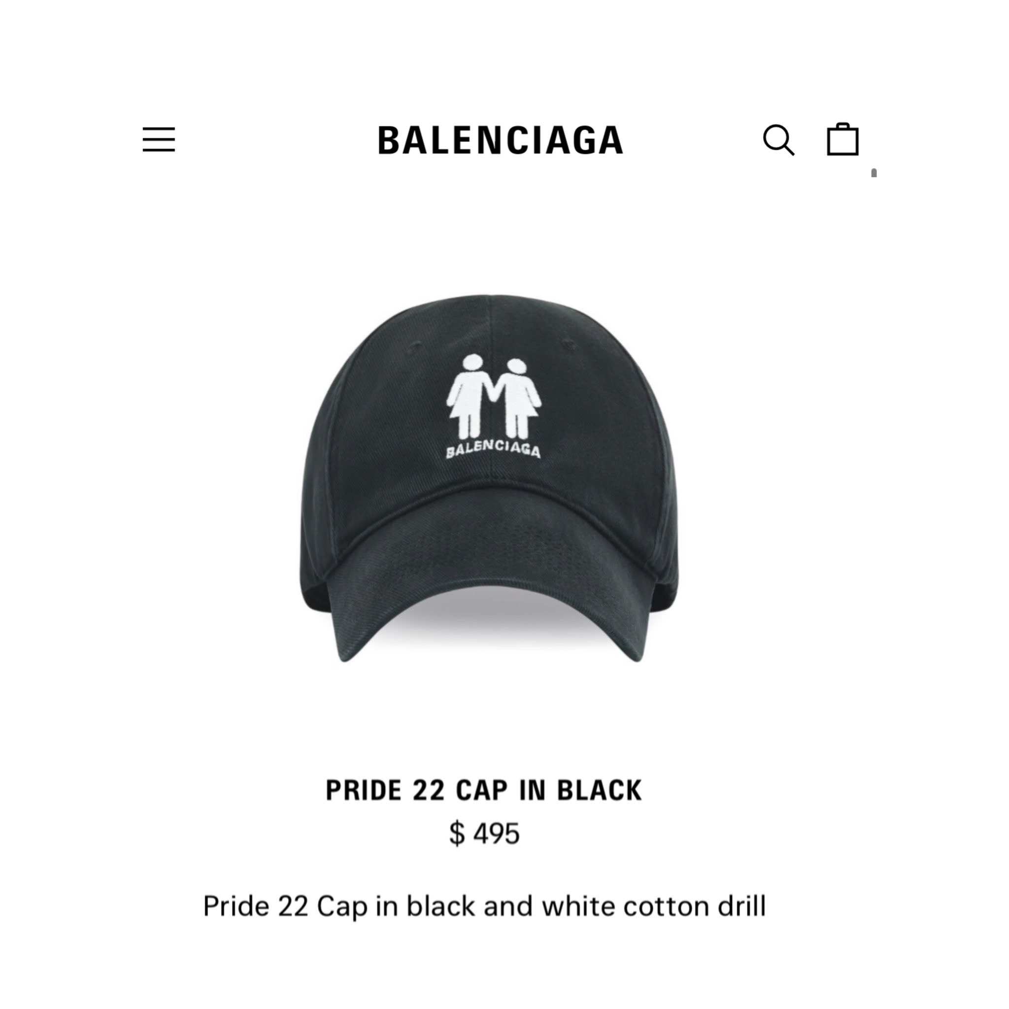 Balenciaga pride hat cheap