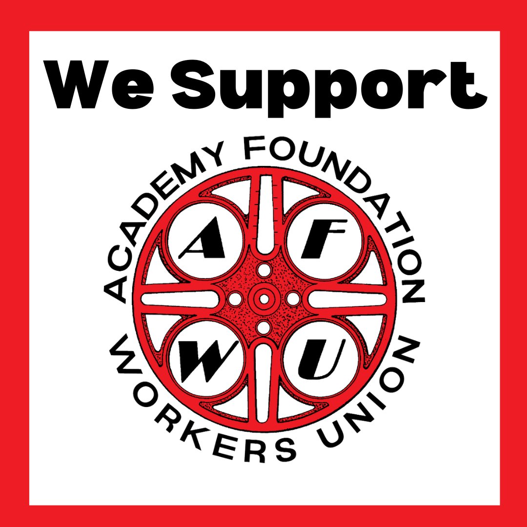 WGAWest's tweet photo. All workers have the legal right to organize a union without fear of retaliation or interference from management. @TheAcademy's leadership should maintain neutrality as Academy Foundation workers organize their union. #1u #AFWU https://t.co/UMfAd0gH6v