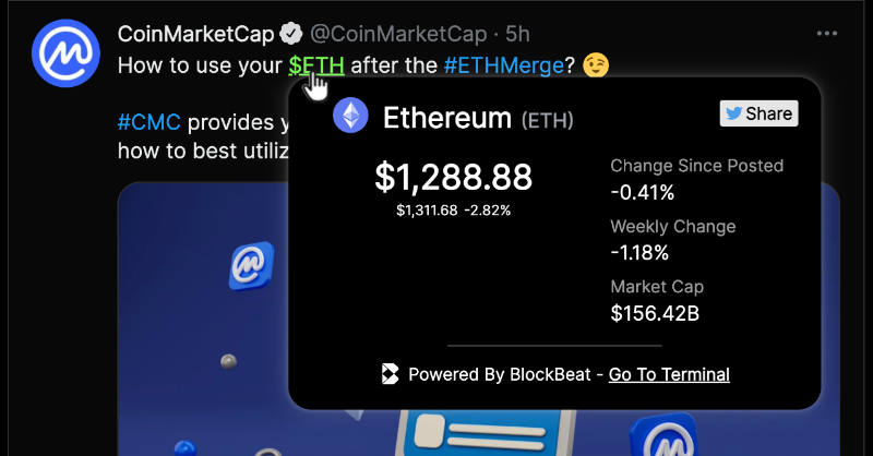 iowitz's tweet photo. Hover over any #Crypto on #Twitter &amp; see the real time price + what % the coin has moved in price since someone tweeted about it!