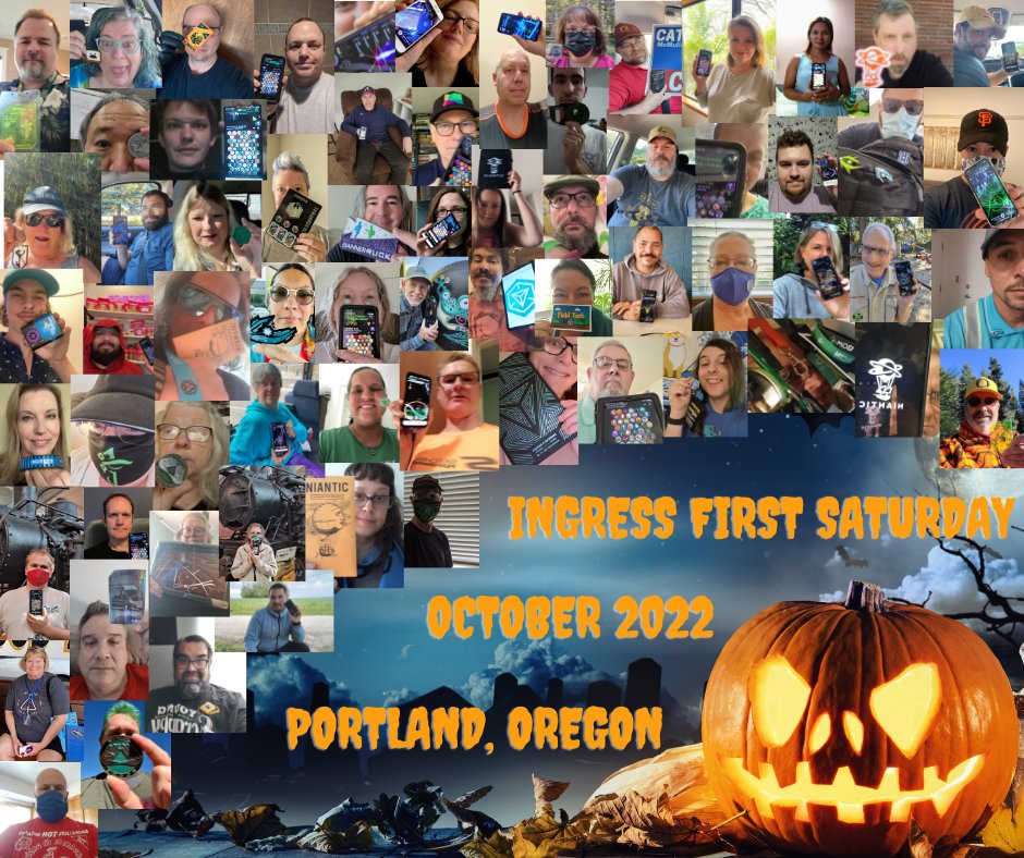 Portland's October First Saturday had 80 agents join us! 👏

Thank you everyone!

This month the Resistance 💙 retained the crown with 18,694,806 XM recharged! 

Here's our photo collage of agents who sent in selfies during the event. 
￼
#ingressfs #pdx